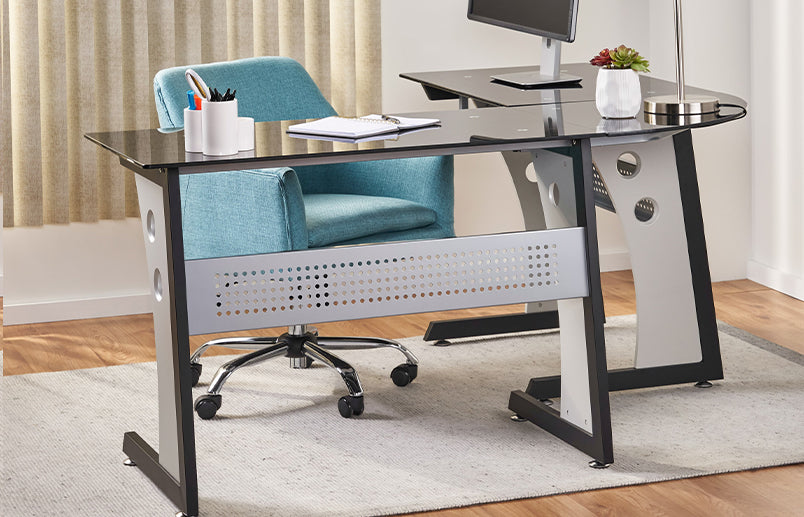 Sleek U-Shaped Desk