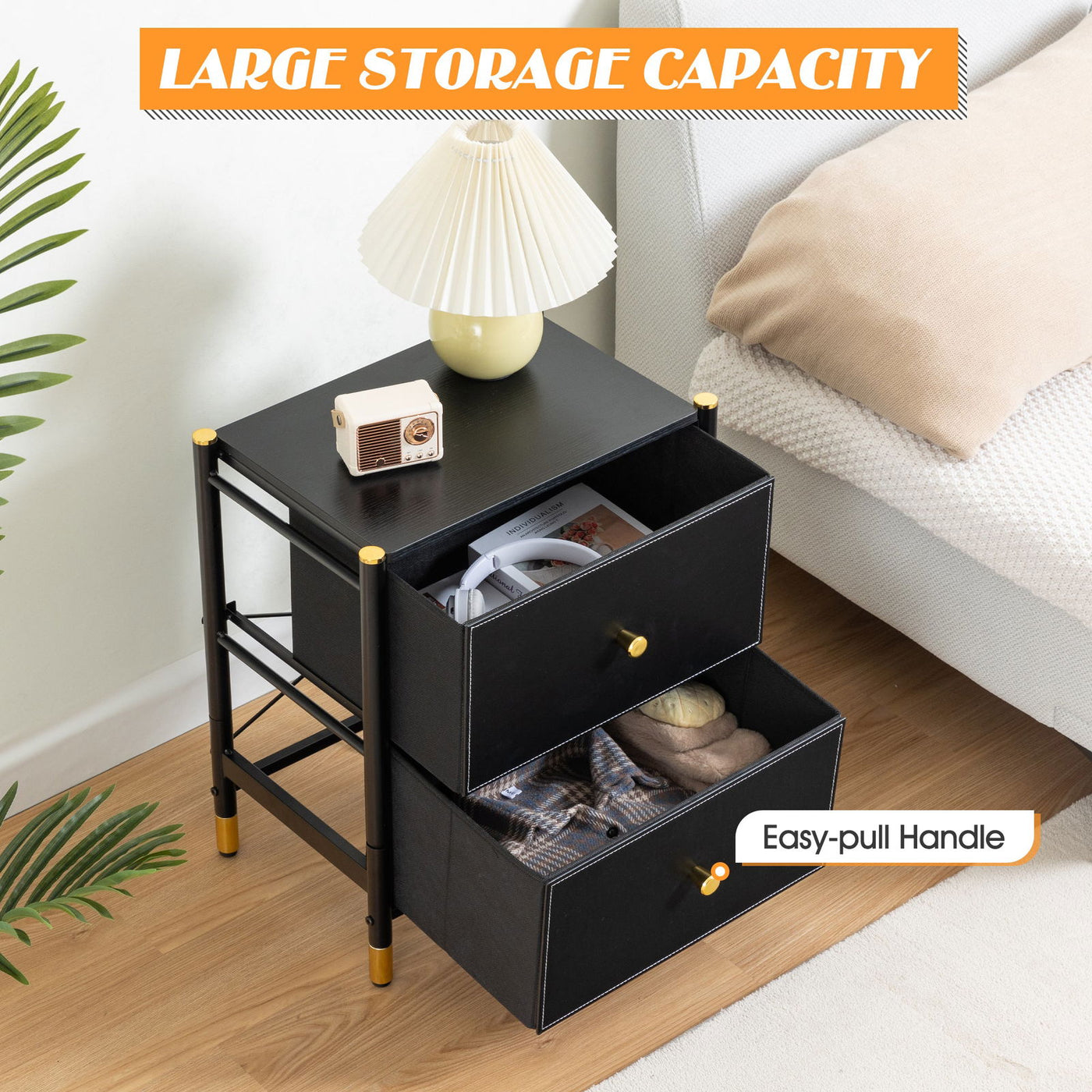 Elegant 2-Drawer Storage Cabinet