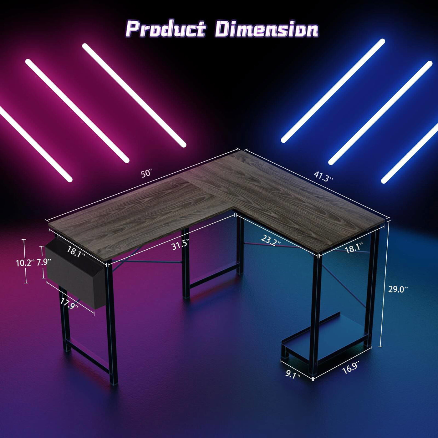 L-Shaped Gaming Desk