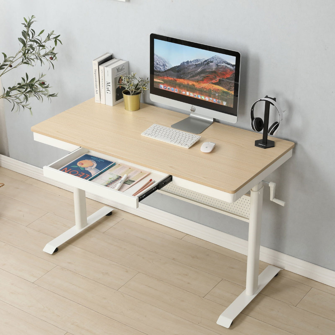 Logicfox Hand Crank Standing Desk