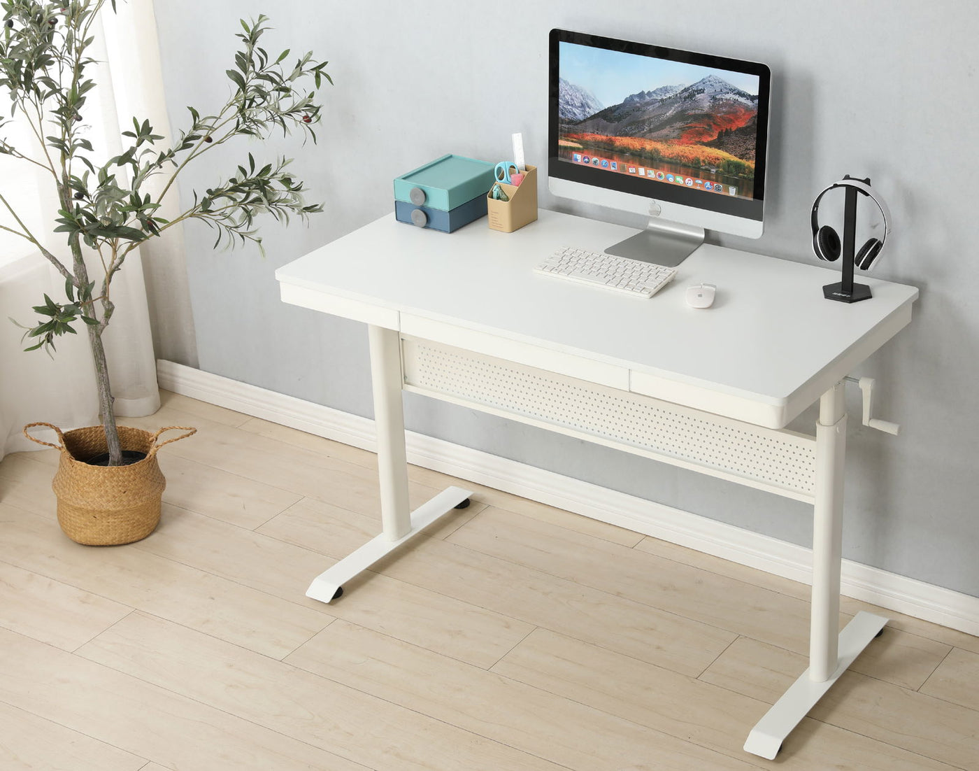 Logicfox Hand Crank Standing Desk