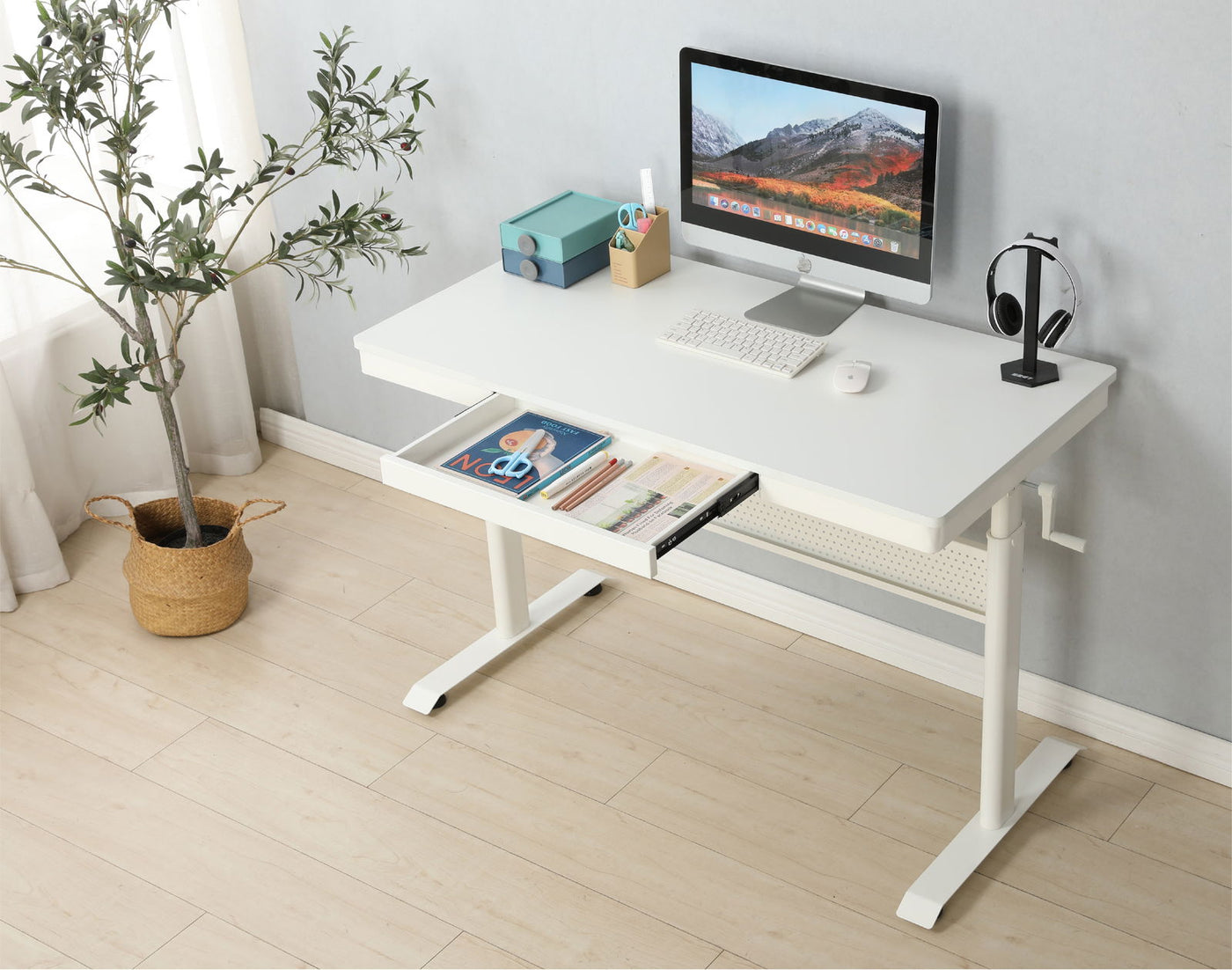 Logicfox Hand Crank Standing Desk