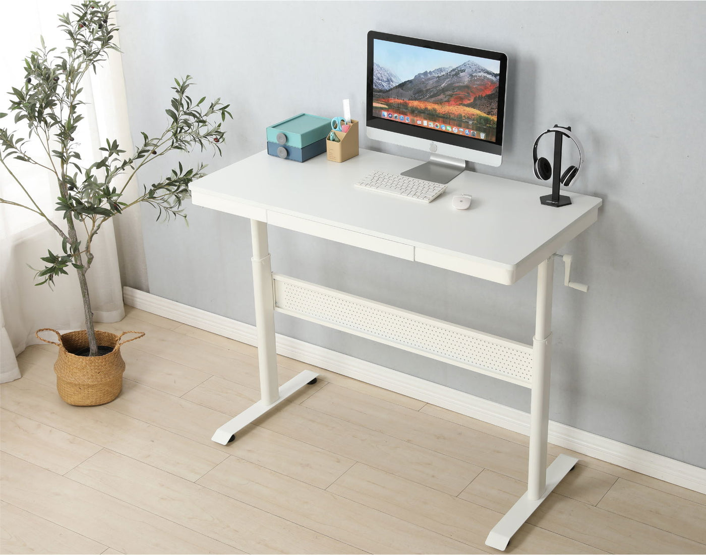 Logicfox Hand Crank Standing Desk