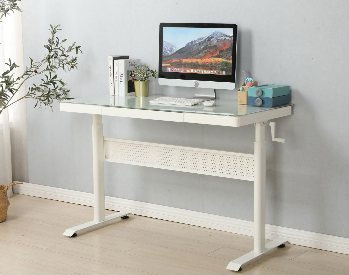 Logicfox Hand Crank Standing Desk