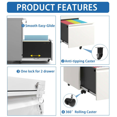 Mobile File Cabinet Secure Lock