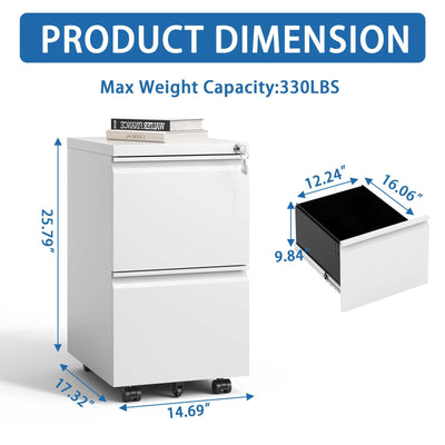 Mobile File Cabinet Secure Lock