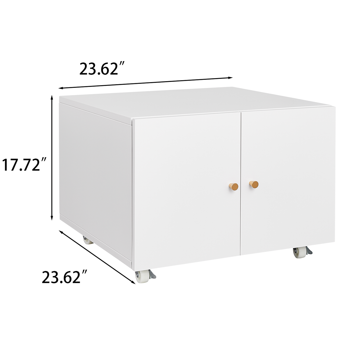 Mobile Office Storage Cabinet with Wheels