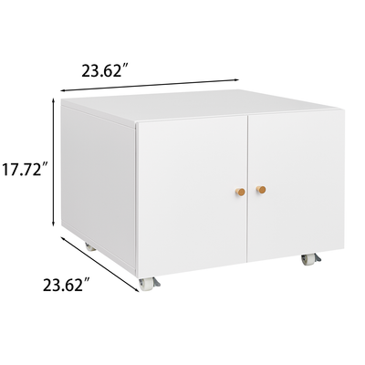 Mobile Office Storage Cabinet with Wheels