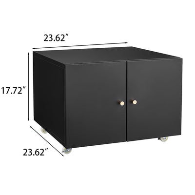 Mobile Office Storage Cabinet with Wheels