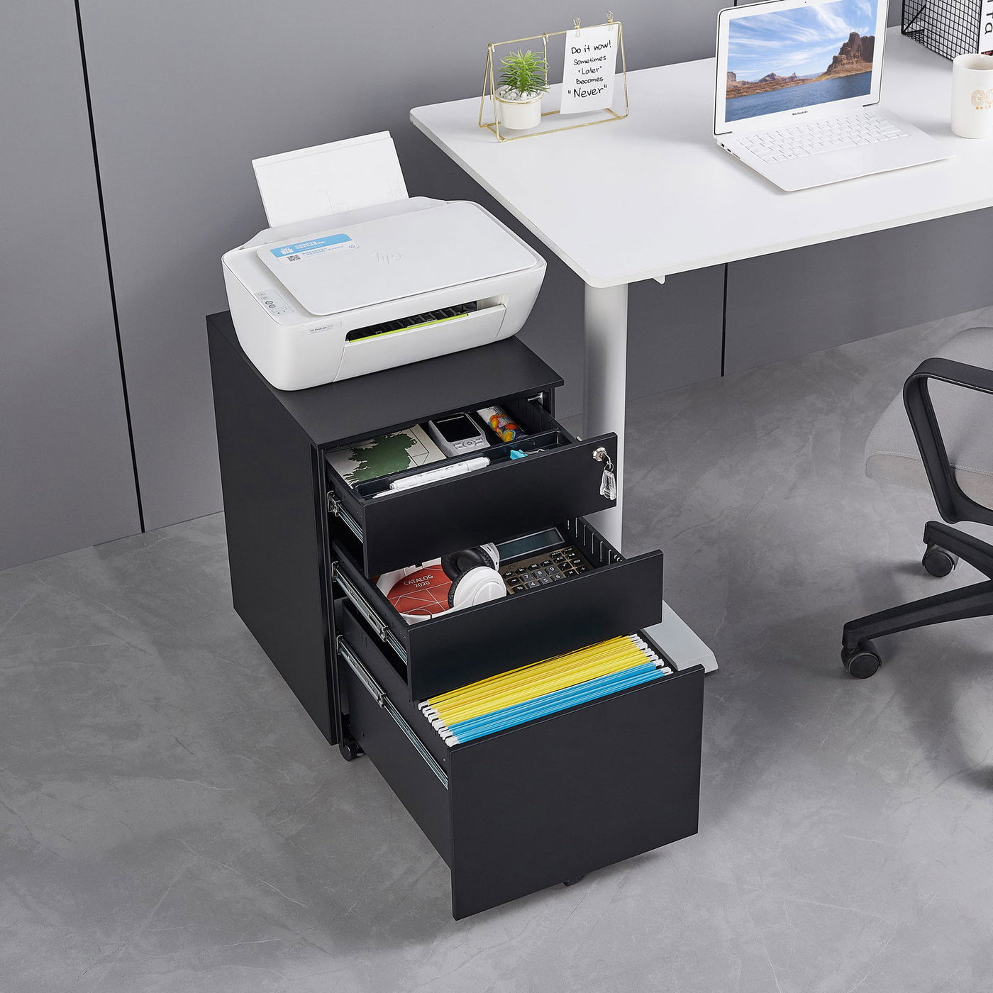 Modern Mobile File Cabinet