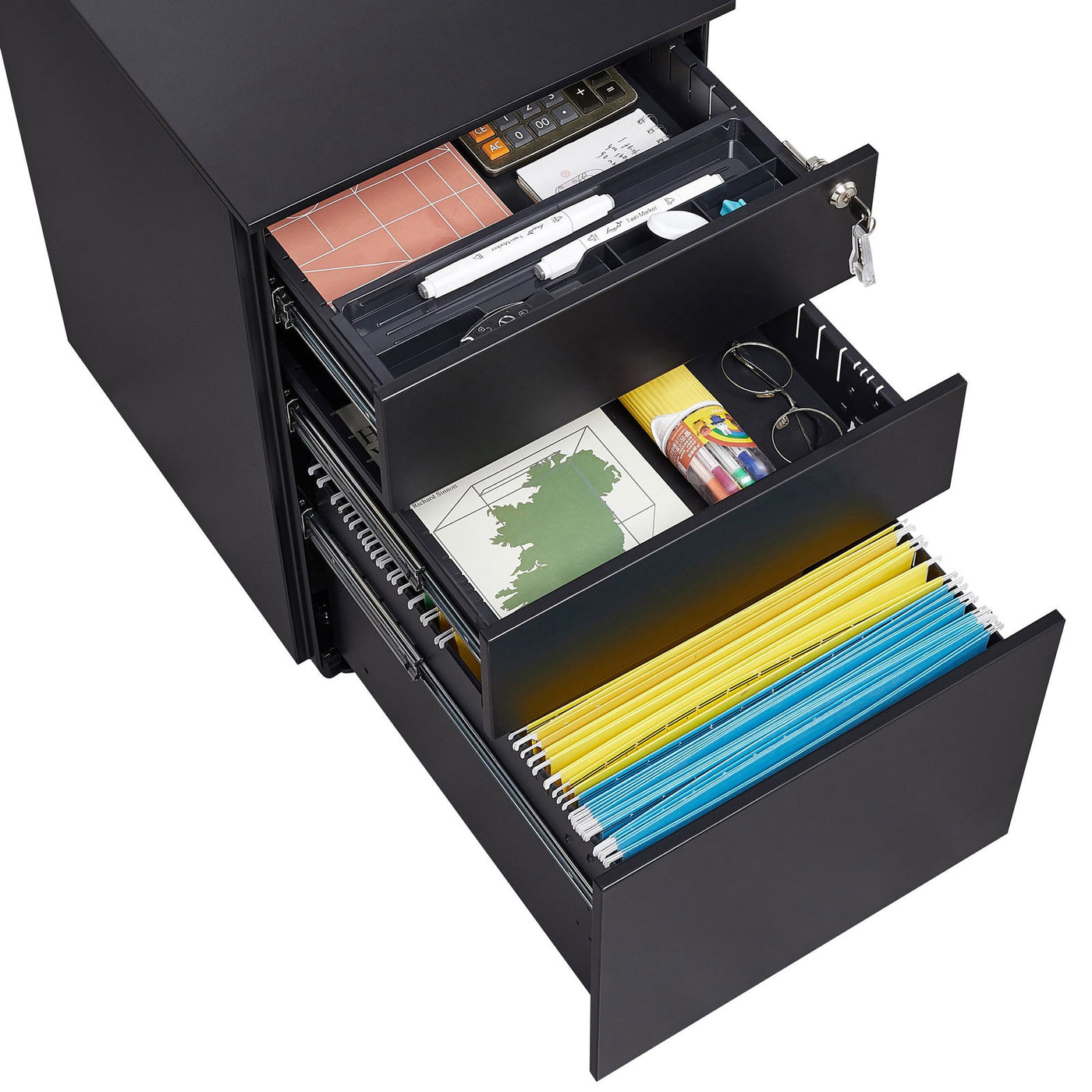 Modern Mobile File Cabinet