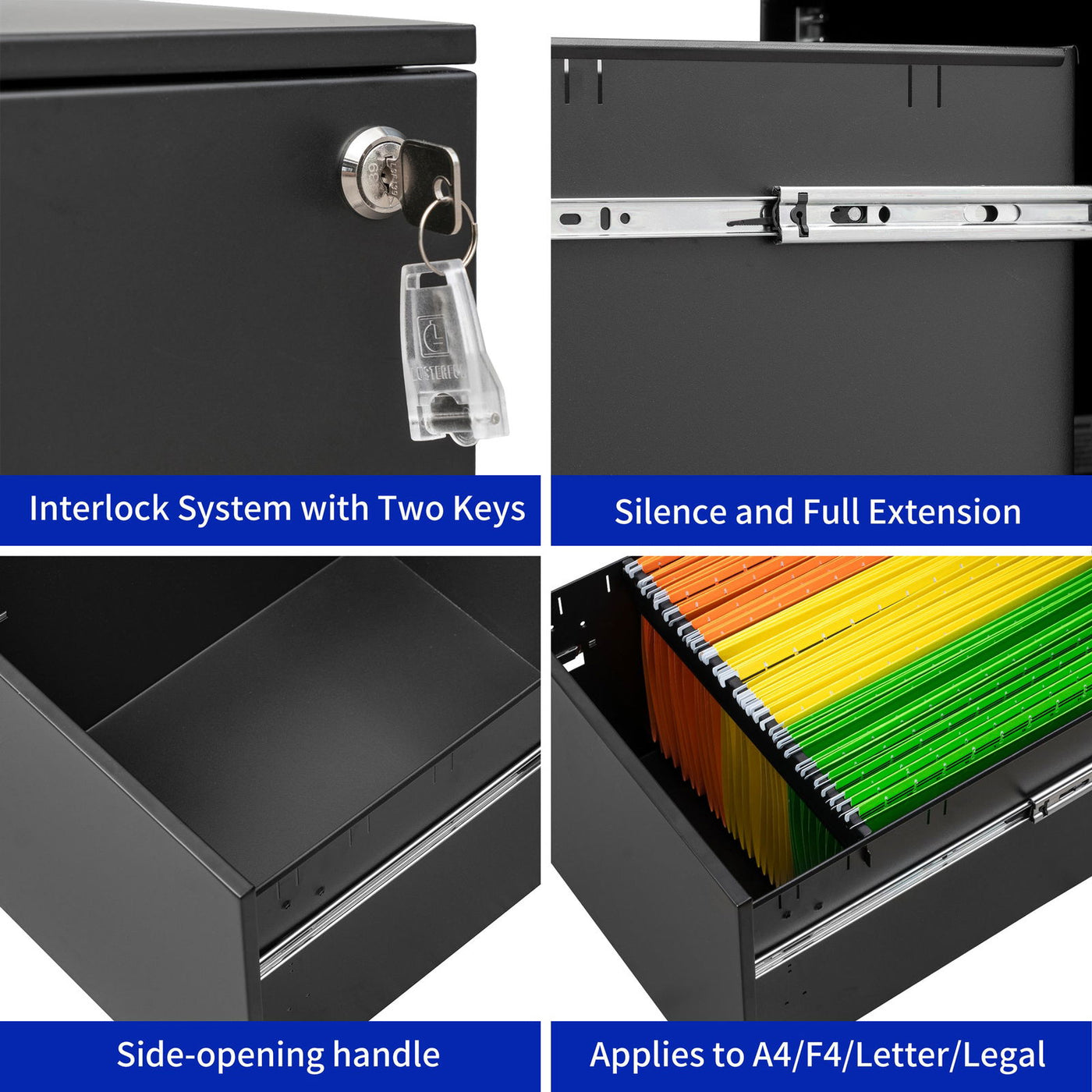 Modern Mobile File Cabinet