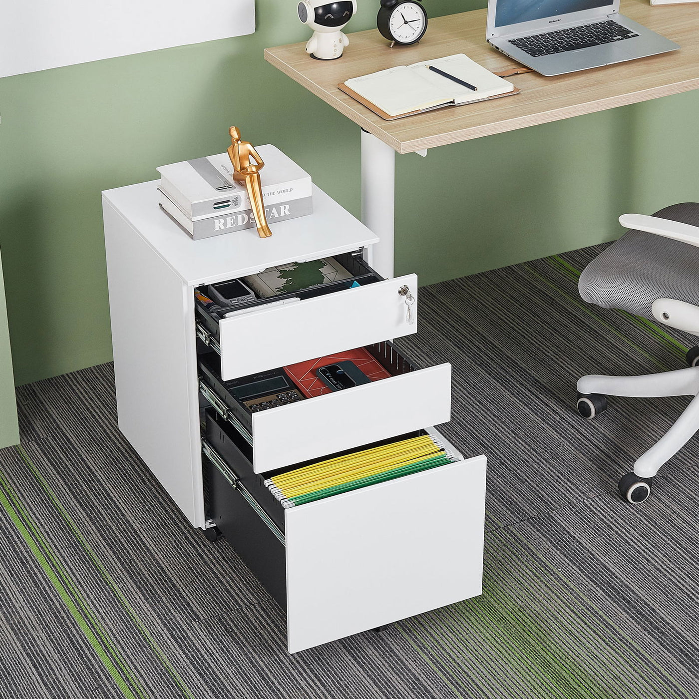 Modern Mobile File Cabinet