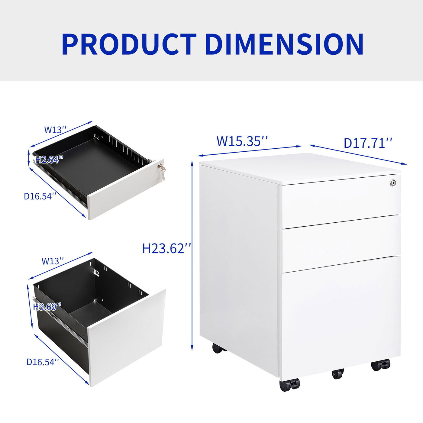 Modern Mobile File Cabinet