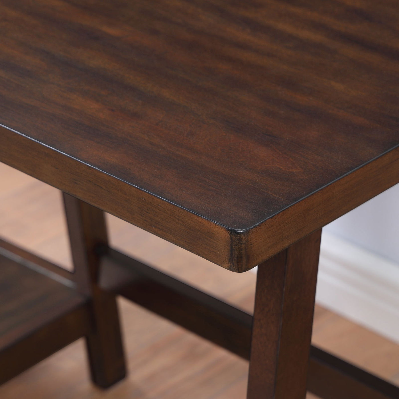 Sleek Workspace Desk with Shelving