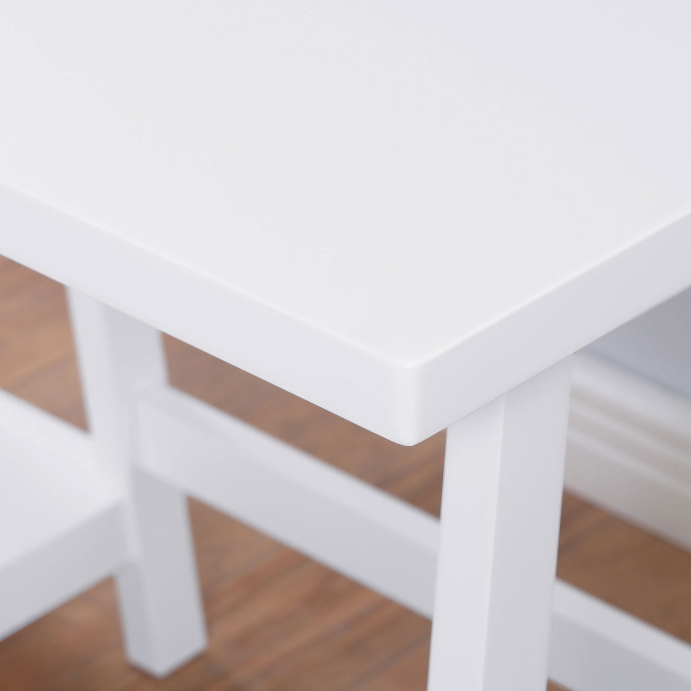 Sleek Workspace Desk with Shelving