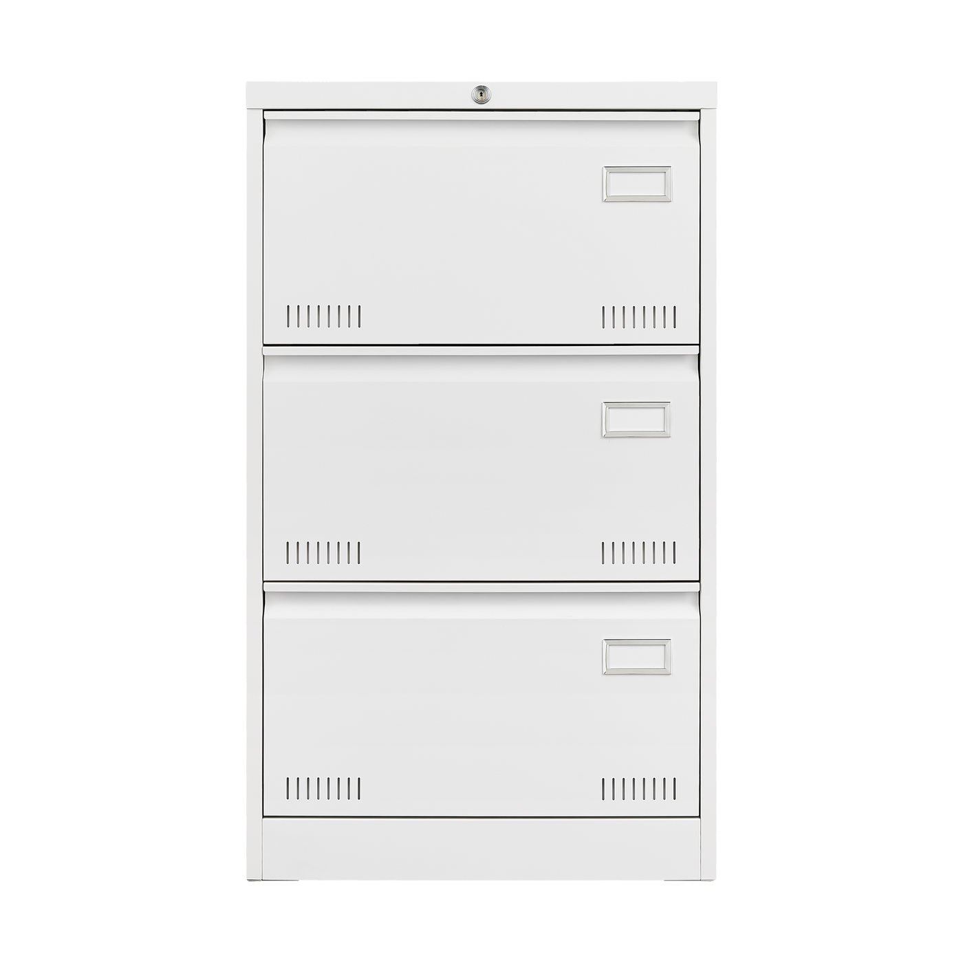 Spacious 3-Drawer Lockable File Cabinet - Dual File Bars