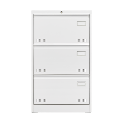 Spacious 3-Drawer Lockable File Cabinet - Dual File Bars