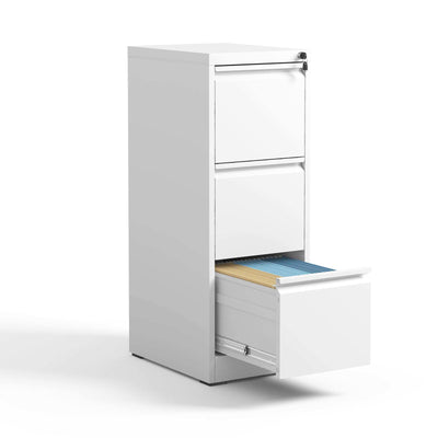 Three-Drawer Lockable Mobile File Cabinet