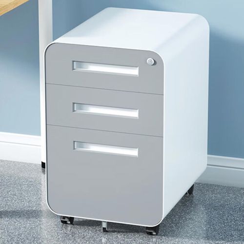 Stylish Black Mobile File Cabinet